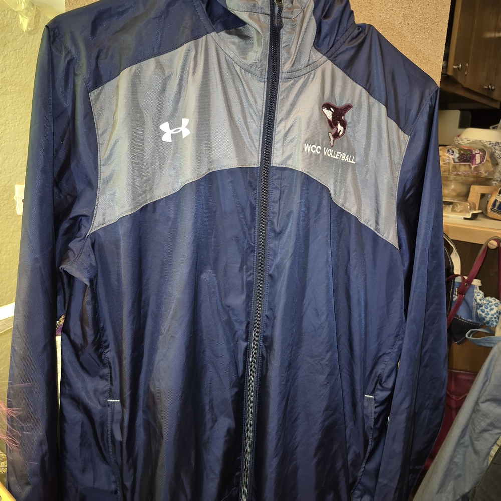 Under Armour Men's Blue and Gray Windbreaker